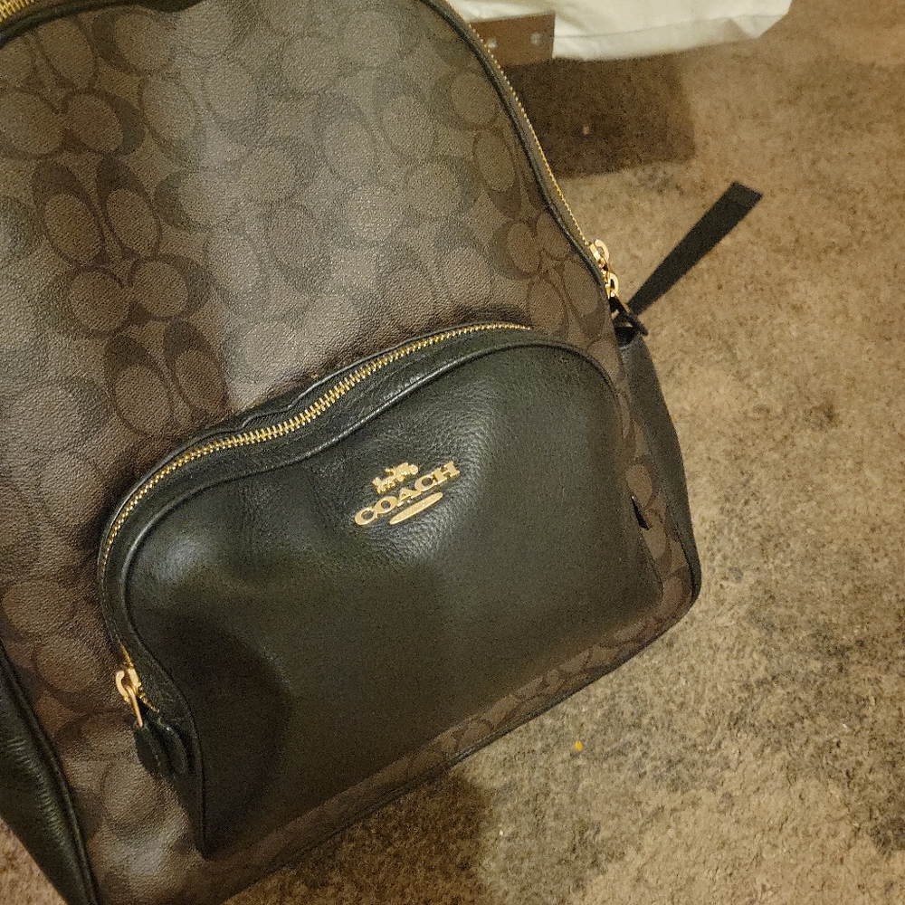 Coach Court Backpack In Signature Canvas